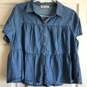 Madewell denim top